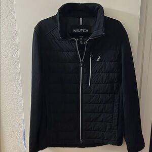 Nautica Men's Black Quilted Puffer Jacket